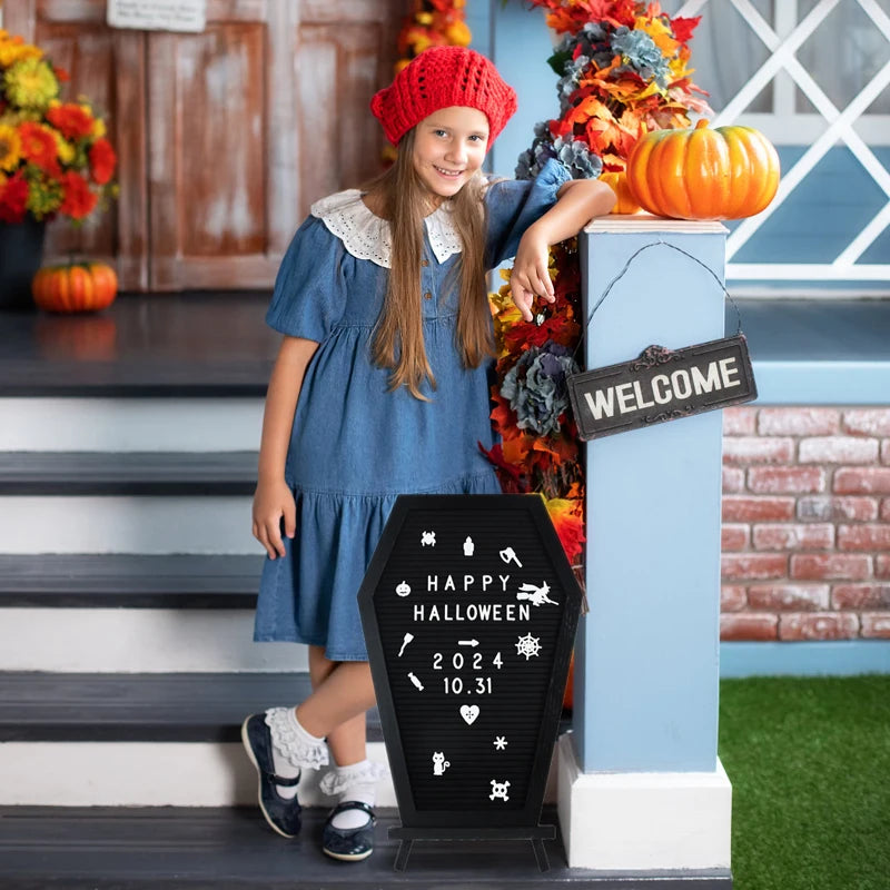 Spooky Board - Coffin Letterboard